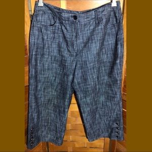 Larry Levine Cropped Trousers